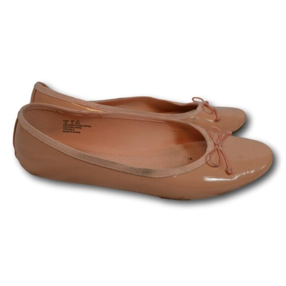 FEVERSOLE Womens Macaroon Colorful Memory Foam Cushion Insock Patent Ballet Flat - Picture 4 of 5